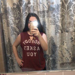 "Nobody Asked You" Red Tank